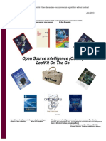 2013 07 11 OSINT 2ool Kit On The Go Bag O Tradecraft PDF