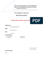 Department of Electrical Engineering: "Bandpass Filter Using Microstripe Antenna "