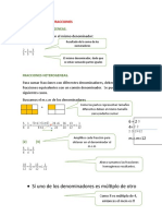 Guc3ada de Suma y Resta de Fracciones