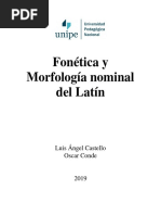 Fonética y Morfología Del Latín