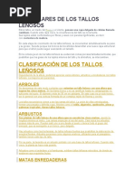 Articulares de Los Tallos Leñosos