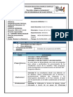 Secuencia ESPAÑOL 9° Segundo Periodo N°3