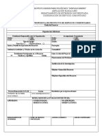 Ficha Técnica Del Proyecto de Servicio Comunitario 2014-2