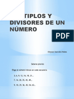 Multiplos y Divisores de Un Numero