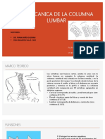 Biomecanica de La Columna Lumbar