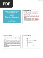 Memory Systems: Computer Organization and Architecture (18EC35)