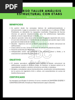 Brochure Curso Taller Análisis Estructural Con Etabs 01.05.2020 PDF