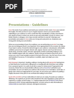 Presentations - Guidelines: Know Know