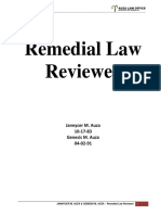 Remedial Law Reviewer Large 2017 PDF