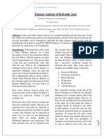 Finite Element Analysis of Hydraulic Jack