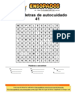 Sopa de Letras de Autocuidado - 41