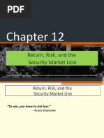 Return, Risk, and The Security Market Line