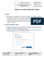 Manual para El Manejo y Acceso A Microsoft Teams