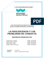 Problemas de Conducta Del Adolescente