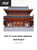 How To Learn Great Japanese and Keep It - 2 PDF