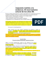 La Respuesta Realista A La Interdependencia