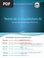 1 - UNIDAD I - Teoría de La Arquitectura IV - 2019