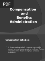 Compensation and Benefits Administration