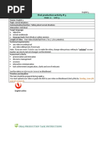 Oral Production Activity # 3