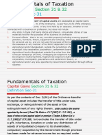 Definition Sec-31: Capital Gains