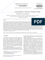 Effect of Machining Parameters in Ultrasonic Vibration Cutting