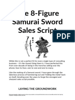 The 8-Figure Samurai Sword Sales Script