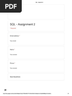 SQL - Assignment 2