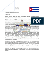 Cuba - WTO - Position Paper