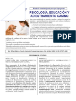 Psicologia Educacion y Adiestramiento Canino