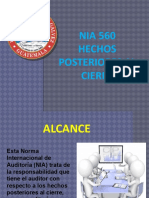 NIA 560 Exposición