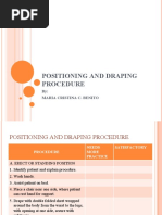 Positioning and Draping Procedure: By: Maria Cristina C. Benito