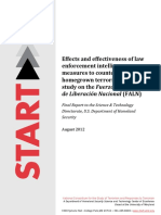 Effects and Effectiveness of Law Enforcement Intelligence Measures To Counter Homegrown Terrorism: A Case Study On The Fuerzas Armadas