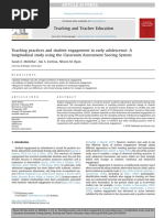 Teaching Practices and Student Engagement in Early Adolescence A Longitudinal Study Using The Classroom Assessment Scoring System