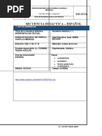 Secuencia Español 8° Segundo Periodo Corregida