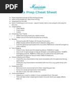 Mix Prep Cheat Sheet