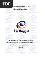 Practicum Instructions Pharmacology: Superior Esa University