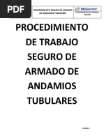 Procedimiento de Trabajo Seguro de Armado de Andamios