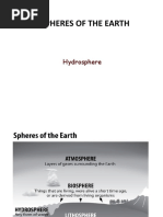 Spheres of The Earth: Hydrosphere