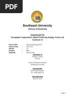 MKT Fianl Exam Assignment