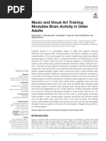 Music and Visual Art Training Modulate Brain Activity in Older Adults