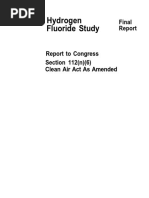 Hydrogen Fluoride Study: Final