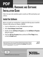 Usb S H S I G: Erial Ardware AND Oftware Nstallation Uide