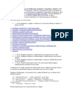 El Código ATC o Sistema de Clasificación Anatómica