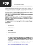 Acta de Compromiso Arbitral