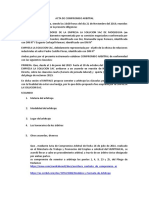 Acta de Compromiso Arbitral