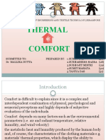 Thermal Comfort: Government College of Engineering and Textile Technology, Serampore