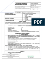 Procedimiento Cloracion Manual Del Tanque de Almacenamiento de Agua