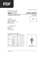 25F (R) Series: Standard Recovery Diodes Stud Version