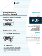 Communication Interface Manual: Insulation Resistancetester