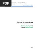 Modelo de Estudio de Factibilidad de Un Proyecto